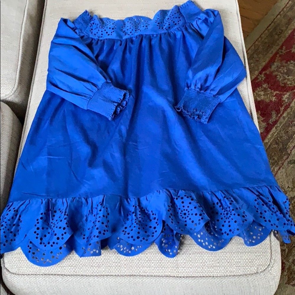 Blue mini dress
